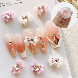 4 Pieces Nail Decorations Nail Decorations Assorted Colors Mini Caviar