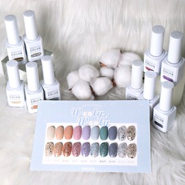Thezel The Gel Woolly Woolly 10-piece set glitter velvet gel / 더젤 울리울리 10종 세트 글리터 벨벳젤