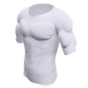 Ypnrd Adult Muscle Suit Fake Chest Ice Silk Enhancer Shaper