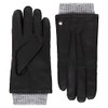 Roeckl Men's Metz Leather Gloves, Black/Grey, 9, Black / Grey