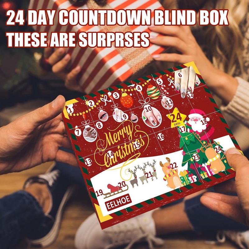 Christmas Countdown Calendar Beauty Blind Box Advent Calendar 24 Days