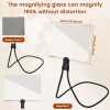 Hands Free Magnifying Glass Adjustable Neck Wear Large Square Magnifier