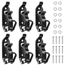 6Pcs Shovel Mount for Roof Rack,Mount Shovel Holder for Truck,Quick Release Axe Holder Mount Kit with Metal Screws and Nuts,Shovel Rack Wall Mount for Axe,Metal Rubber Clamps Mount Kit for Boats Bike