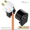 USA 3-Prong Male AC Plug, Right Angle ETL Nema 6-20P