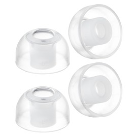 AZLA SednaEarfit Crystal for Galaxy Buds 2 Pro, Clear Pearl Earbud Tips, Noise Canceling Earbuds Replacement Tips (L)