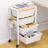 Rolling Cart with Drawers, Rolling Storage Cart with 4 Large