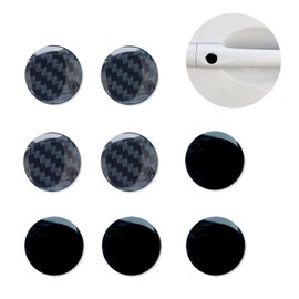 Car Lock Protection Stickers, Door Lock Cover, 2 Colors, Set of 8, Keyhole Stickers, Car Hole Concealment, Auto Theft Prevention