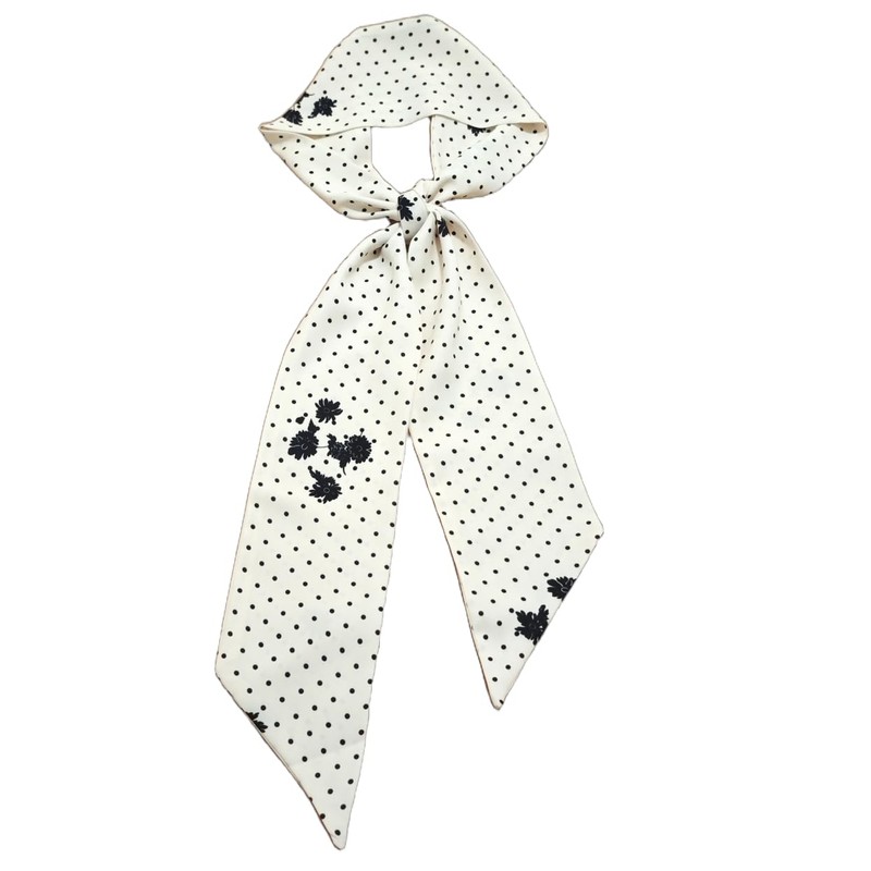 GIMIRO Elegant Ladies Silk Scarf 140 x 9 cm Polka