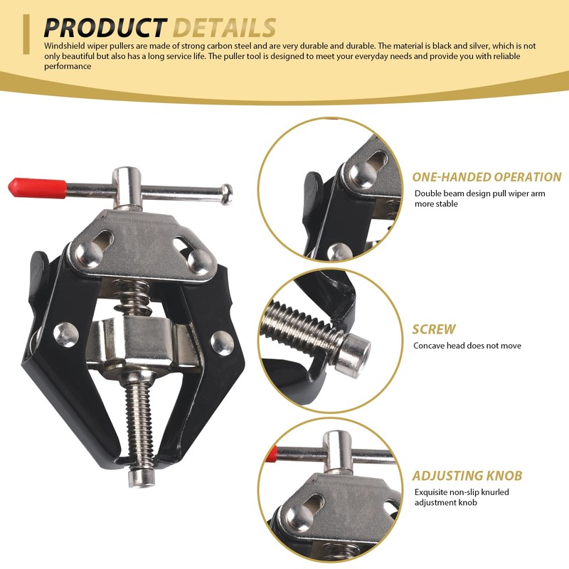 WEGREAT Windscreen Wiper Puller, Pack of 3 Wiper Arm Puller,