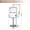 Comix Mobile Whiteboard 40x28 inches, Magnetic White Board with Stand,
