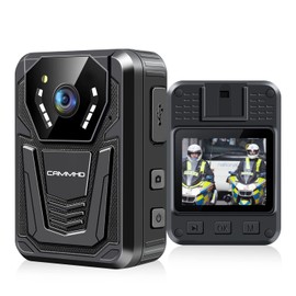 CAMMHD 4K Ultra HD Body Cameras with Audio and Video IP68 Waterproof 3400mAh 12-14 Hours Infrared Night Vision 2.0" Display, Easy to Operate Body Worn Camera for Law Enforcement(F6-64GB)