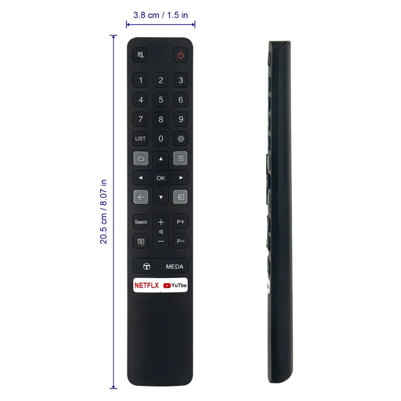 For TCL RC901V FMR1 Replace Remote for TCL Smart TV