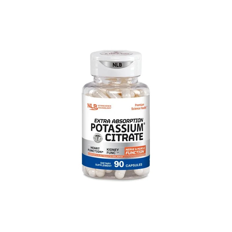 Citratos De Magnesio Y Potasio Premium Naturelab 90 Caps C/u