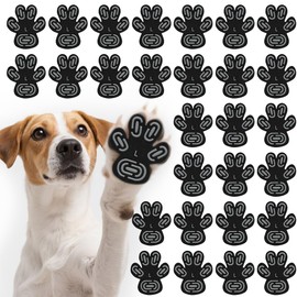 Peelanmall 28 Stück Pfotenschutz für Hunde, Anti-Rutsch Selbstklebende Silikon-Gel Hundeschuhe Hund Pfote Protector, Schutz vor Verbrühungen rutschfest Hund Schuhe für ältere und kranke Hunde (L)