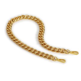 26 Inch Chic Metal Purse Chain Strap Handle Shoulder Strap Replacement Charms for Bag Handbags (Yellow Gold)