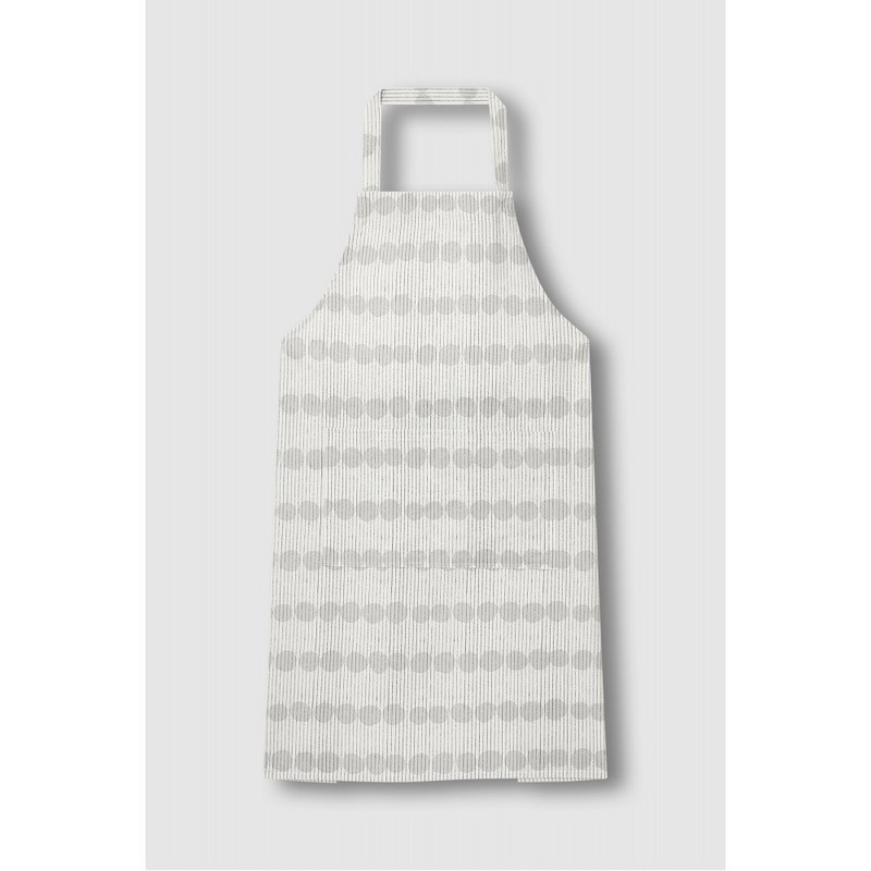 JAJU [JAJU] Drawing Dot Cotton Apron_90_Ivory