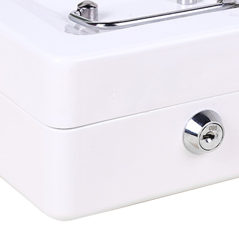 Metal Tool Storage Box Multi Grids Flip Open Type Portable