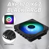 Thermalrlght AXP120-X67 Black ARGB Low Profile CPU Air Cooler with