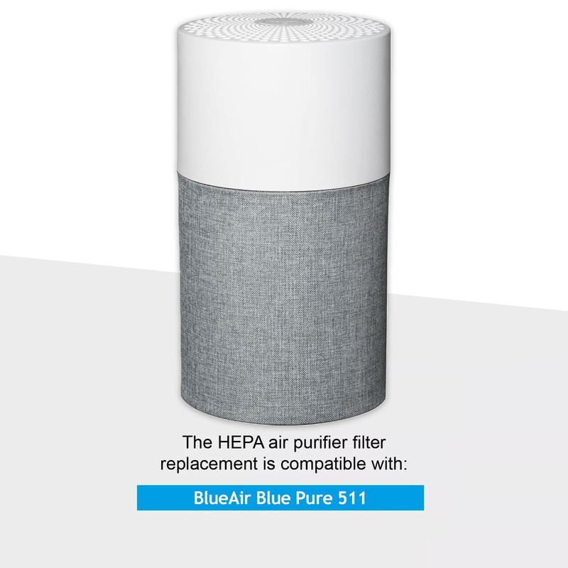 SPARES2GO Particle HEPA Carbon Sleeve Filter for Blueair Blue Pure