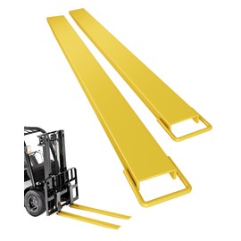 Forklift Extension, 5.5 Inch Width 60 Inch Fork Extensions, Heavy Duty Steel Pallet Fork Extensions Fits for 5.5" Width Forklifts Lift Truck Forklift Loaders, 1 Pair Forklifts Extension