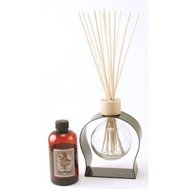 Clear 8.5 Ounce Ball Reed Diffuser with Metal Stand - 8 Ounces of Fragrance - Courtneys Candles - Cinnamon Orange Spice