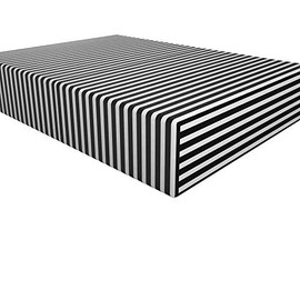 NTBAY Microfiber Striped Queen Fitted Sheet, Black and White Deep Pocket Bed Sheet, Wrinkle, Fade, Stain Resistant