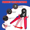 HOZKUY Crimping Pliers Set for 0.25-10 mm², Wire End Ferrules