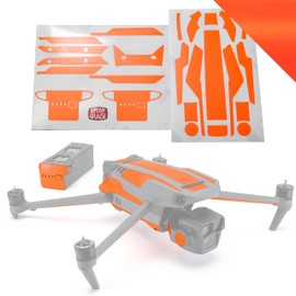 WRAPGRADE Partial Skin Stickers for DJI Mavic 3 Pro Accent Color (NEON Orange)