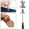 YORANYO 75 Sets 8MM Round Head Button Stud for Leather