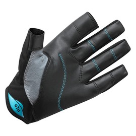 Gill Championship Sailing Gloves - Long Fingers with Exposed Finger and Thumb - Dura-Grip Fabric 50+ UV Sun Protection & Water Repellent