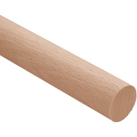 Gedotec Round Beech Wood Rod, Smooth, Sticks for Crafting, Round Rod Made of Solid Wood, for Wood Building Sticks, Hardwood Sticks, 12 x 1000 mm, Pack of 5