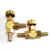 3/8" Brass Needle Valve Propane Butane Gas Adjuster Barbed Spigots