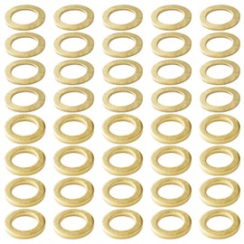 YIXISI 40 Pieces 10.2 x 15 x 1/2 mm Door Hinge Mounting Rings, Rings for Door Hinges, Room Door Washers, Door Hinge Washer, for Door Hinges, Brass