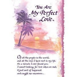 You Are My Perfect Love Heartfelt Sentimental Verses Fold Out Keepsake Greeting Card (Perfect Love)