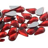 Allstarco 10x6mm Flat Back Teardrop Acrylic Rhinestones Plastic Gems for