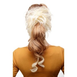 WIG ME UP YZF-3072HT-613 Hair Piece baroque voluminous wild curled like scrunchy with micro comb bright blond