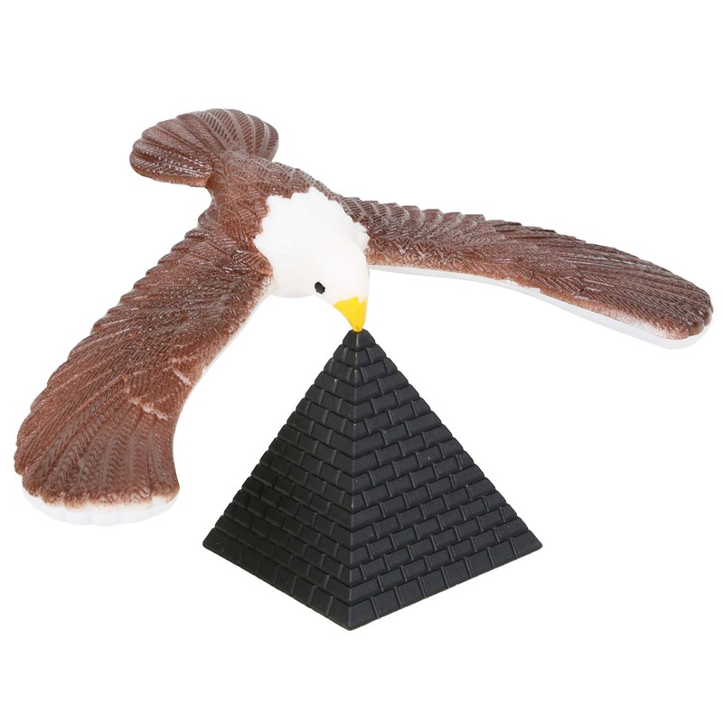 PROLOSO 2 Pcs Balancing Bird Balance Eagle Wingspan with Pyramid