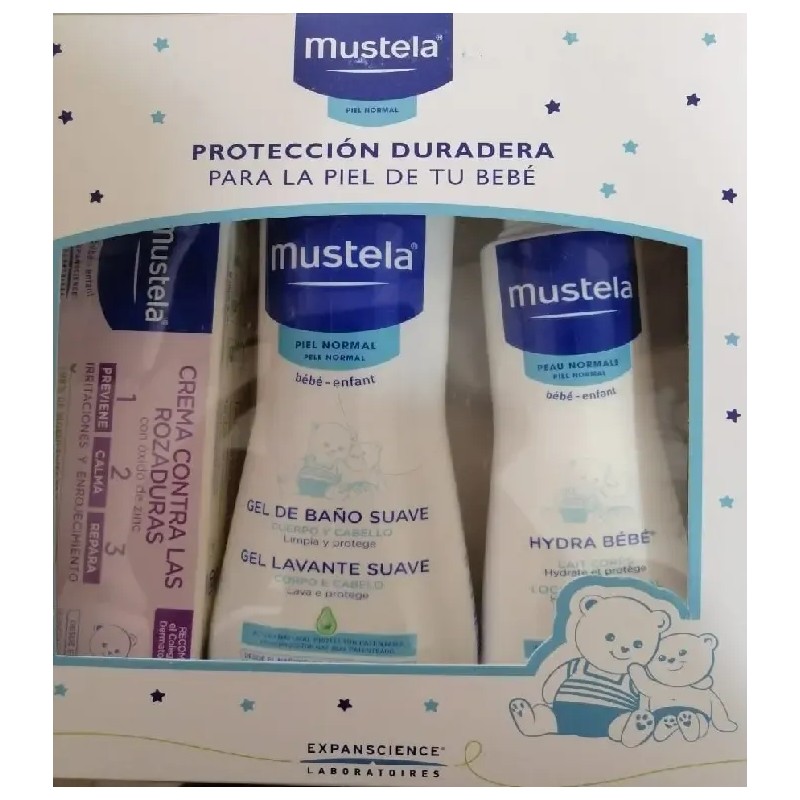 Set De Cuidado Para El Bebe 3 Piezas Mustela Cc