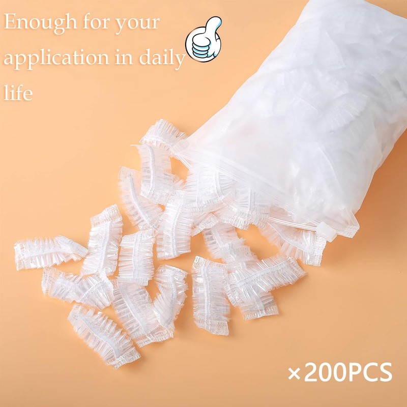 200 Pack Disposable Ear Covers For Shower Waterproof Ear Shower