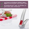 Westmark Knoblauchpresse mit extra großer Kammer und Reinigungselement, Länge: 16,2