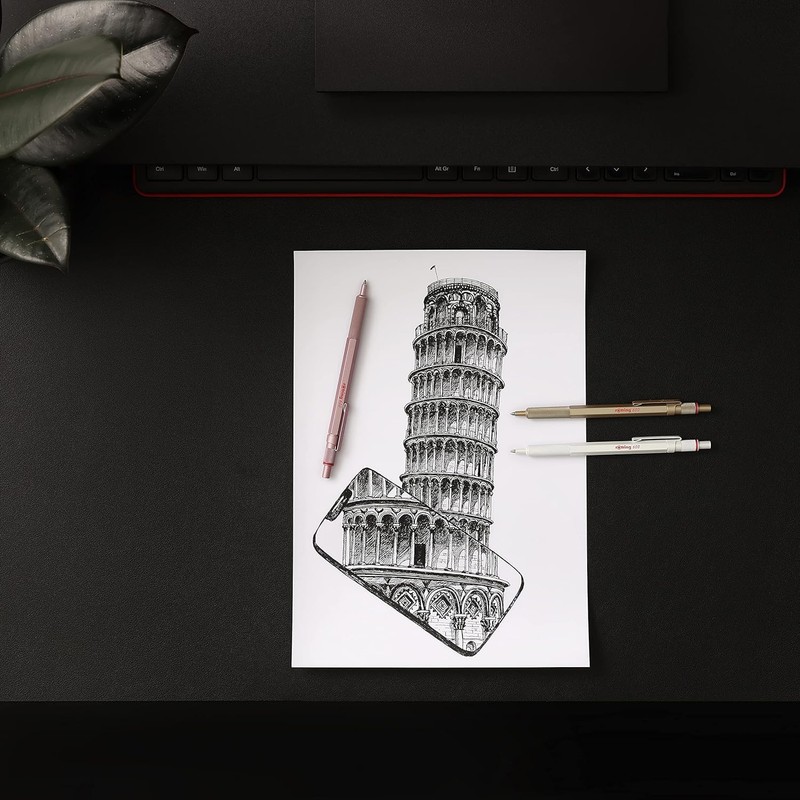 rOtring 600 Metallic Ballpoint Pen + Notebook | Medium Point