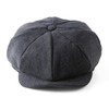 Lanzom Mens Newsboy Cap High Woolen Tweed Gatsby Hat Ivy