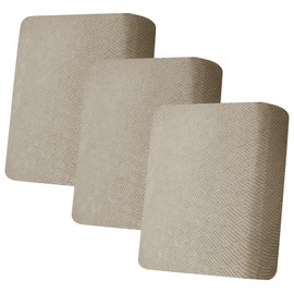 ZNSAYOTX Stretch Individual Cushion Covers Sofa Cushion Couch Seat Covers Slipcovers Soft Replacement Unique Pattern Furniture Protector with Elastic Bottom (Khaki, 3 Pc Cushion Cover)