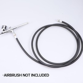 Langlengtec 10Ft Airbrush Hose with 1/8‘ to1/8’ Air Brush Adapter for Spray Gun Connect to Compressor