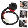 Zerodeko Motorcycle Kill Start Switch Handlebar Button with Electric Start