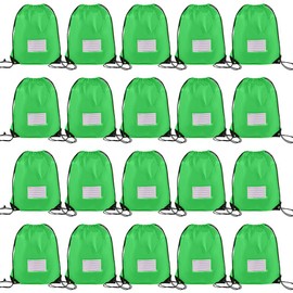 Bolsas con cordón, mochila de cuerda a granel, bolsa deportiva para gimnasio, Verde, Classic