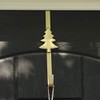 Christmas Metal Wreath Hanger Gold Tree Design Wreath Holder Hook