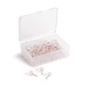U Brands Sphere Push Pins, Clear Head with Rose Gold