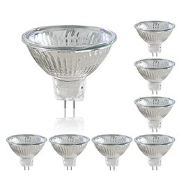 Caldarax 8 Stck MR16 GU5.3 Halogenstrahler 50W 12V, 2700K Warmwei? Dimmbar, 660LM, Halogen Reflektor Glhbirne, GU5.3 Bi-Pin Base, Strahler 36 Abstrahlungswinkel, fr Strahler Einbau Schienenbeleuchtung