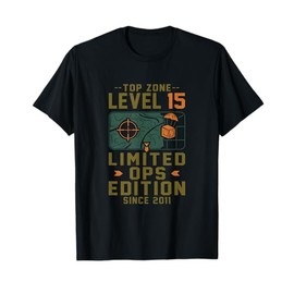 Top zone level 15 limited ops edition 15th birthday T-Shirt
